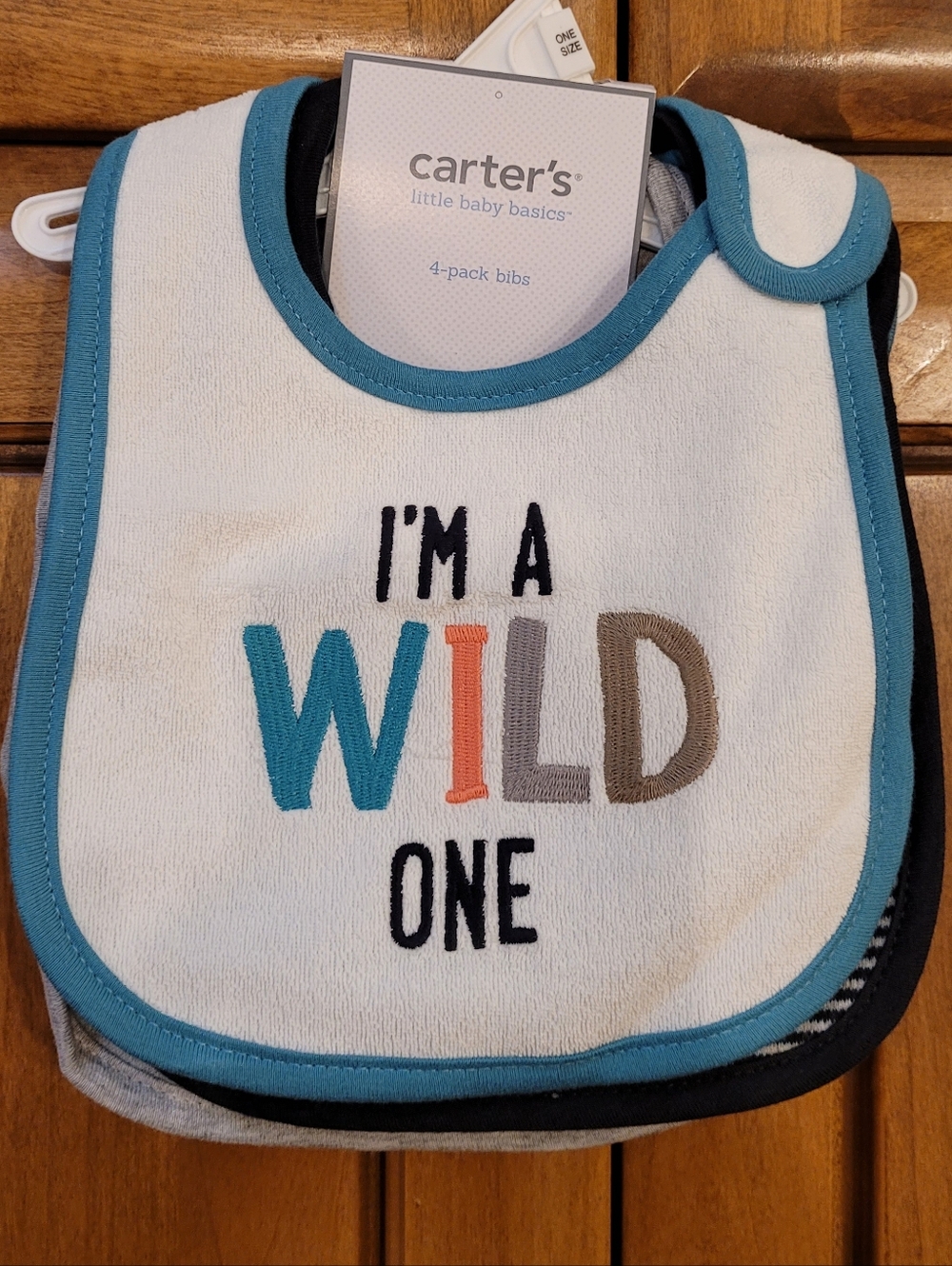 NWT | Carter's Happy Camper Wild One Bib Set Boy/Unisex